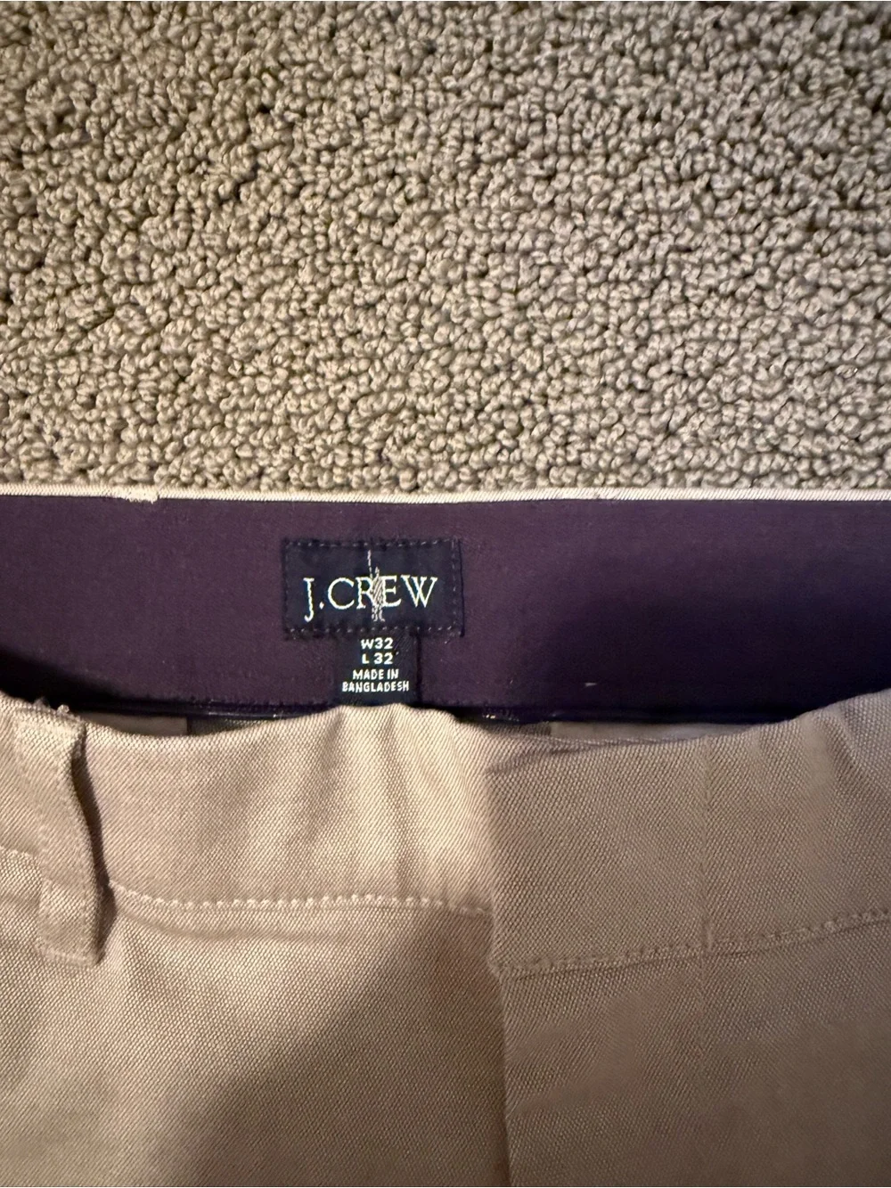 NWT J. Crew Men’s Slim Chino Pants in Light Beige 32x32